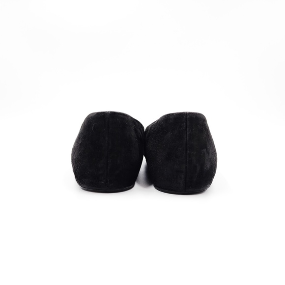 Christian Louboutin Black Suede Studded Spike Crystal Pointed Toe Flats EU 37 - Picture 5 of 7